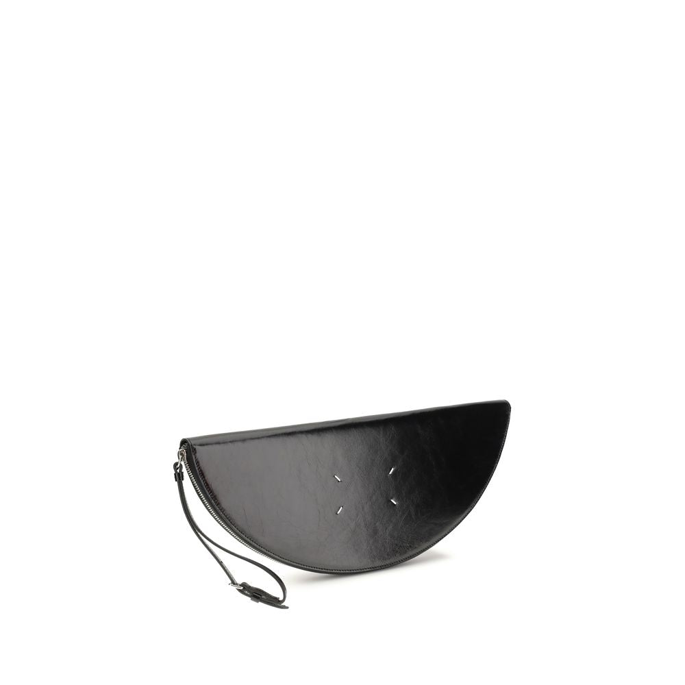 Maison Margiela Black Bos Taurus Calf Leather Clutch Bag