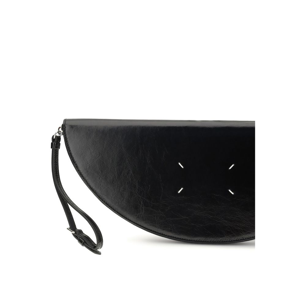 Maison Margiela Black Bos Taurus Calf Leather Clutch Bag
