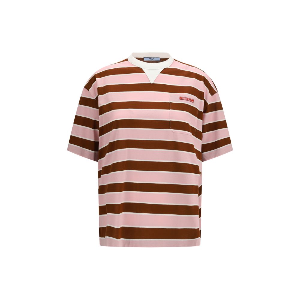 Prada Mehrfarbiges Baumwoll-T-Shirt
