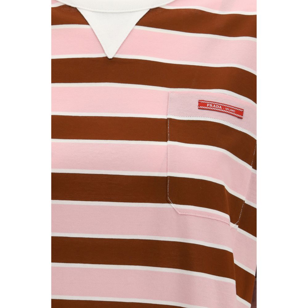 Prada Mehrfarbiges Baumwoll-T-Shirt
