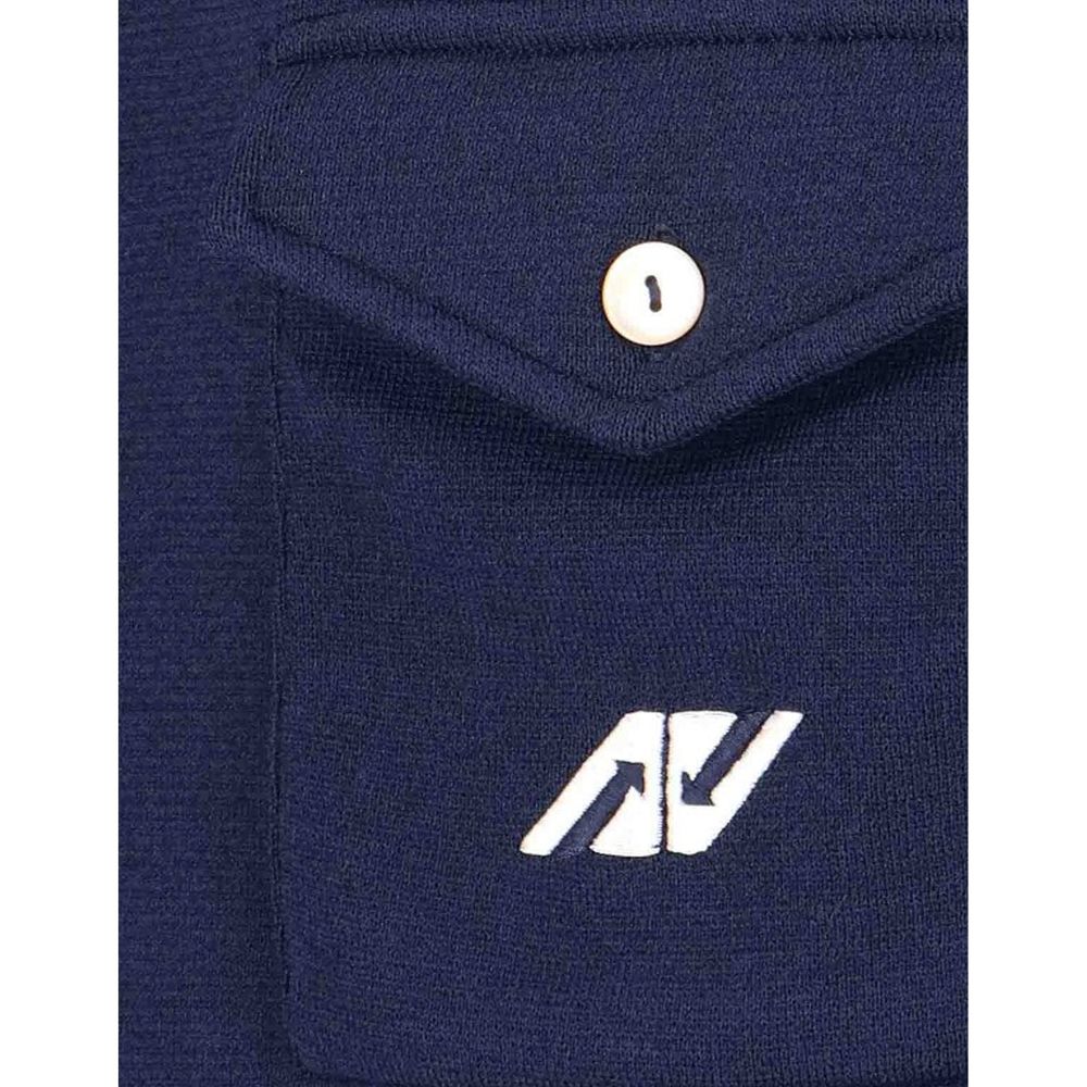 Autry Blaue Strickjacke aus Nylon