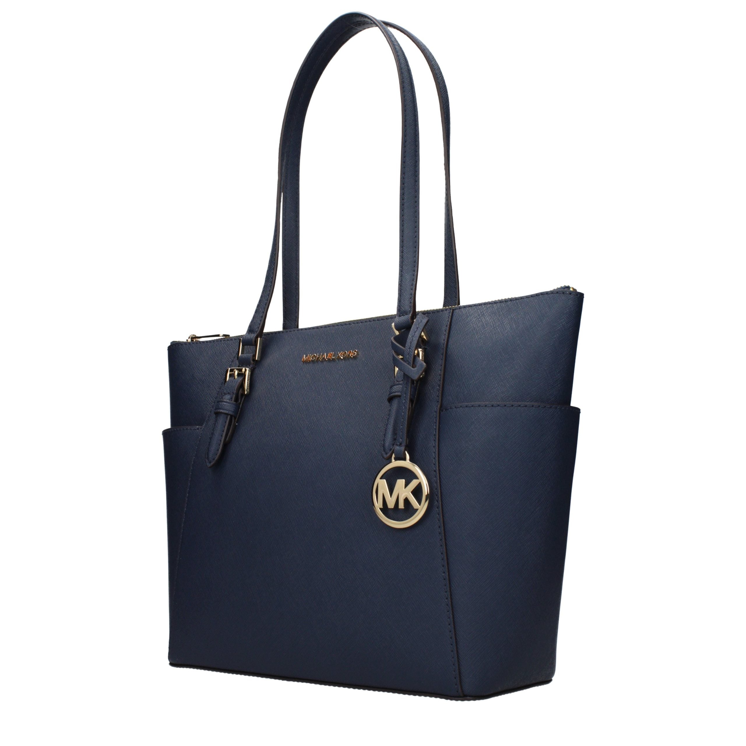 Michael Kors Schultertasche aus blauem Leder