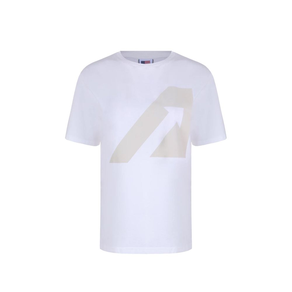 Autry Weißes Baumwoll-T-Shirt