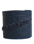 Ermanno Scervino Blue Leather Women's 'Cintura' Belt in Extra Wide