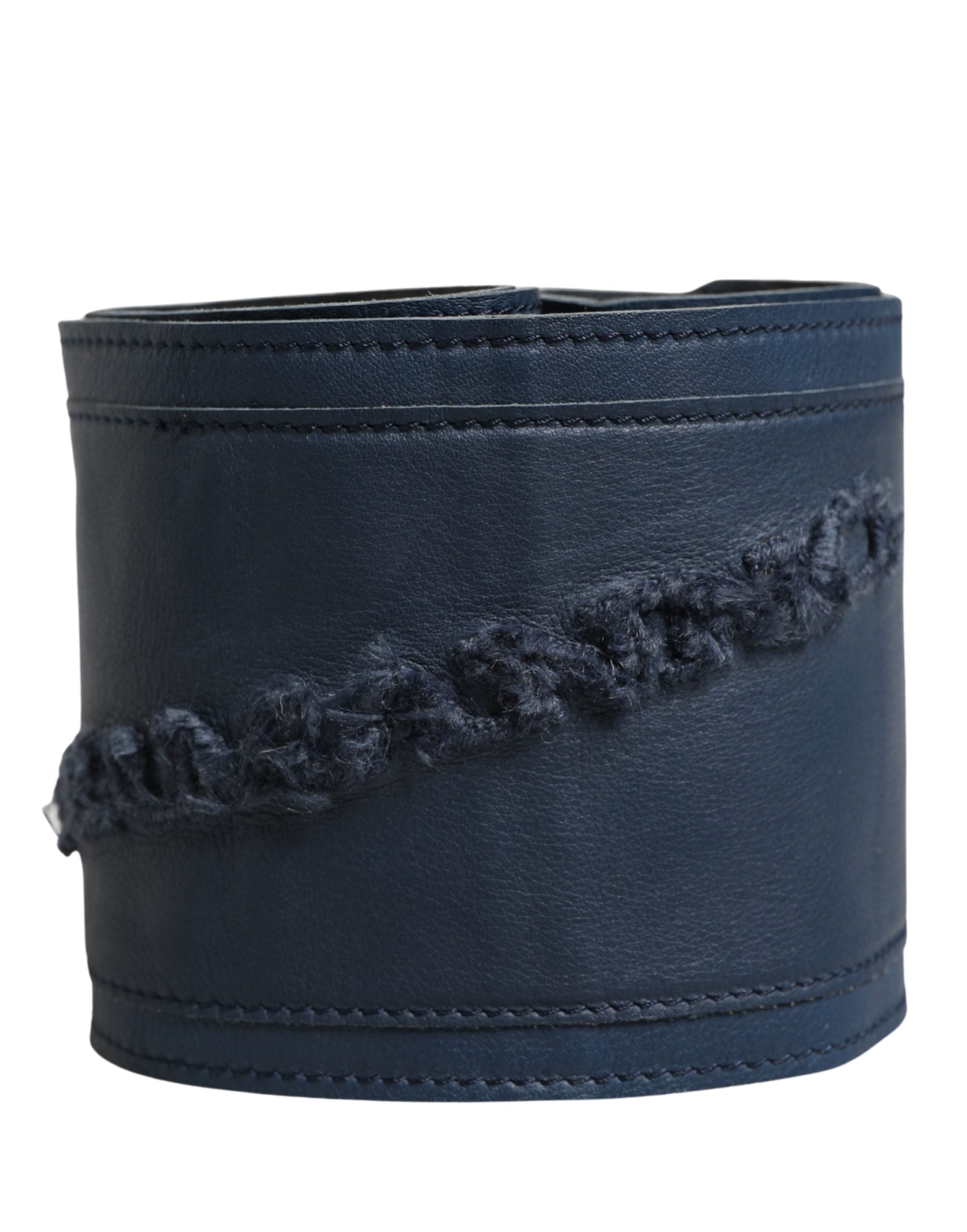 Ermanno Scervino Blauer Leder-Gürtel Damen 'Cintura' in Überbreite