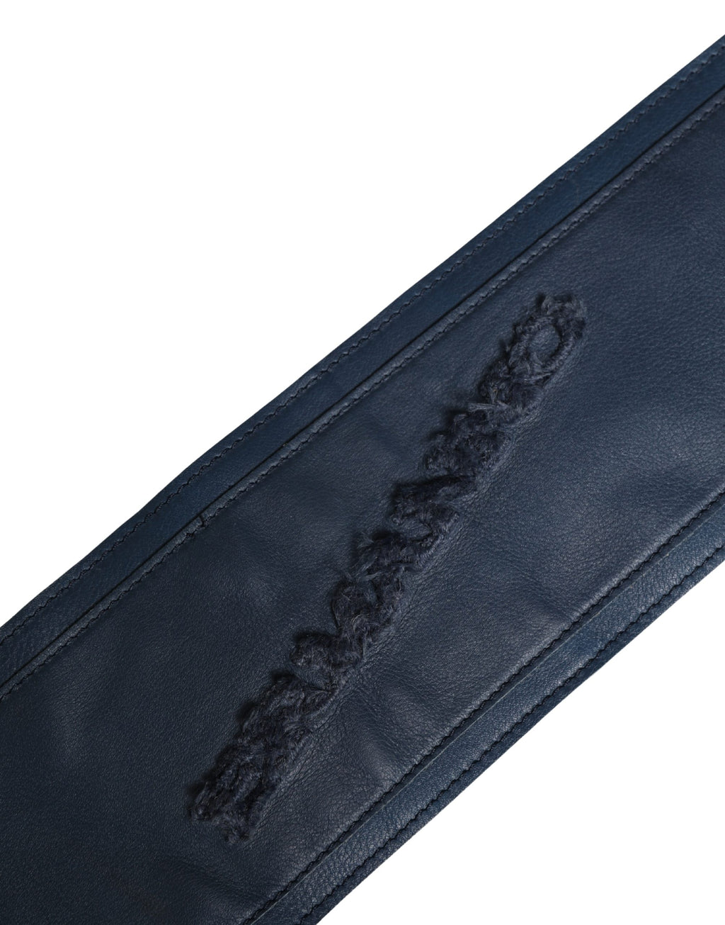 Ermanno Scervino Blue Leather Women's 'Cintura' Belt in Extra Wide