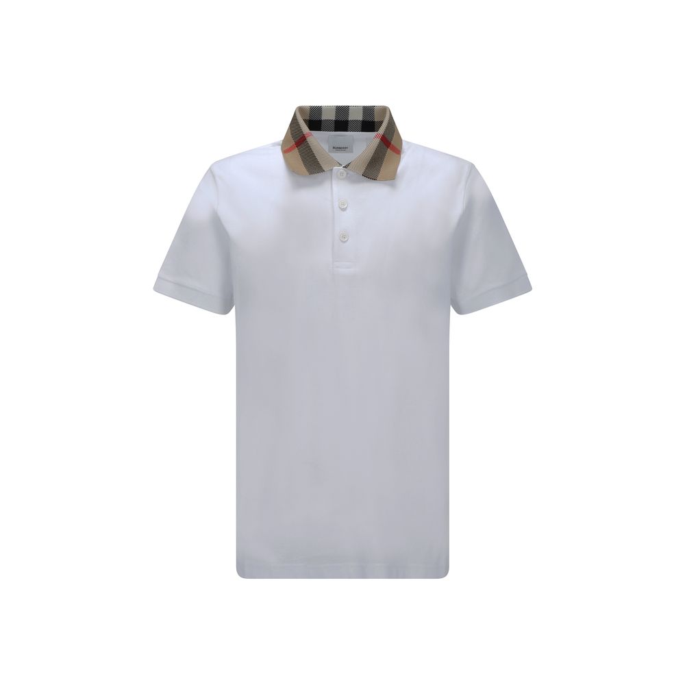 Burberry Weißes Poloshirt aus Baumwolle