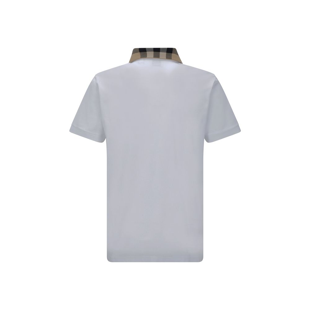 Burberry Weißes Poloshirt aus Baumwolle