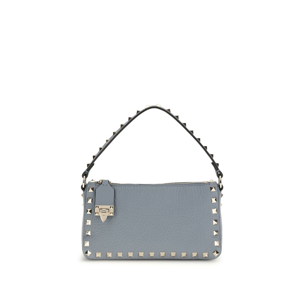 Valentino Garavani Shoulder Bag in Blue Calfskin Bos Taurus