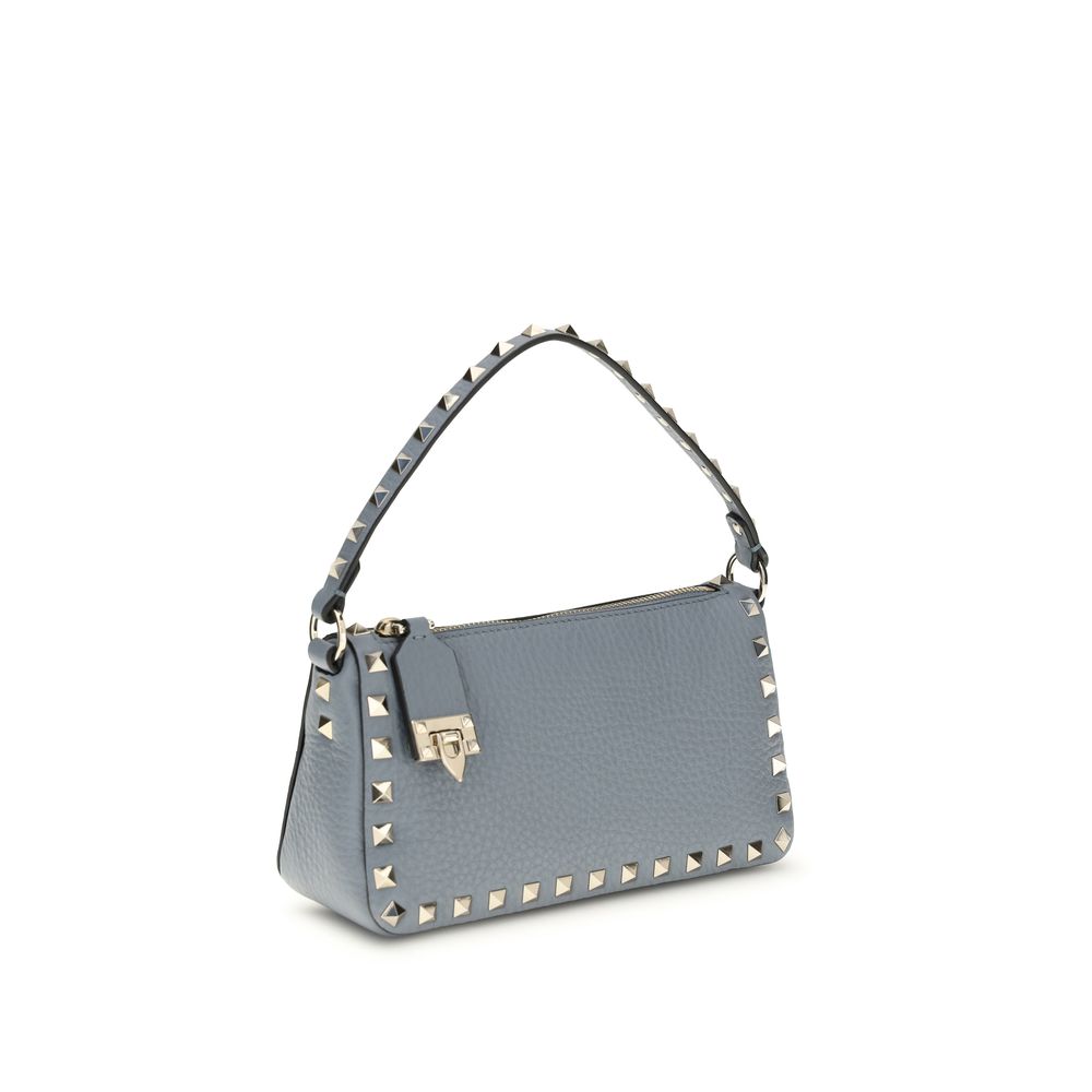 Valentino Garavani Shoulder Bag in Blue Calfskin Bos Taurus