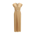 Forte_Forte Orange Viskose Freizeitkleid