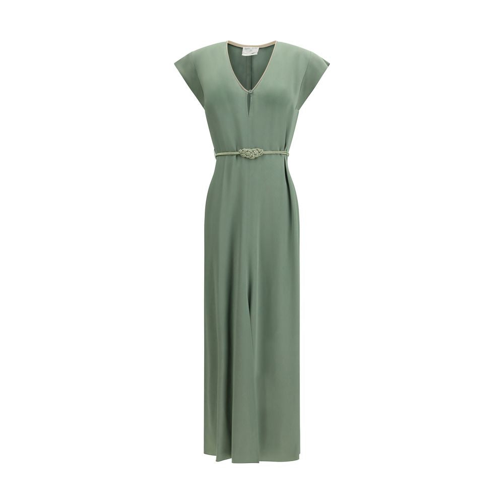 Forte_Forte Zweifarbige Viskose-Freizeitkleid