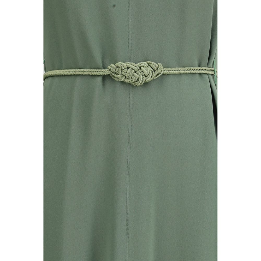 Forte_Forte Zweifarbige Viskose-Freizeitkleid