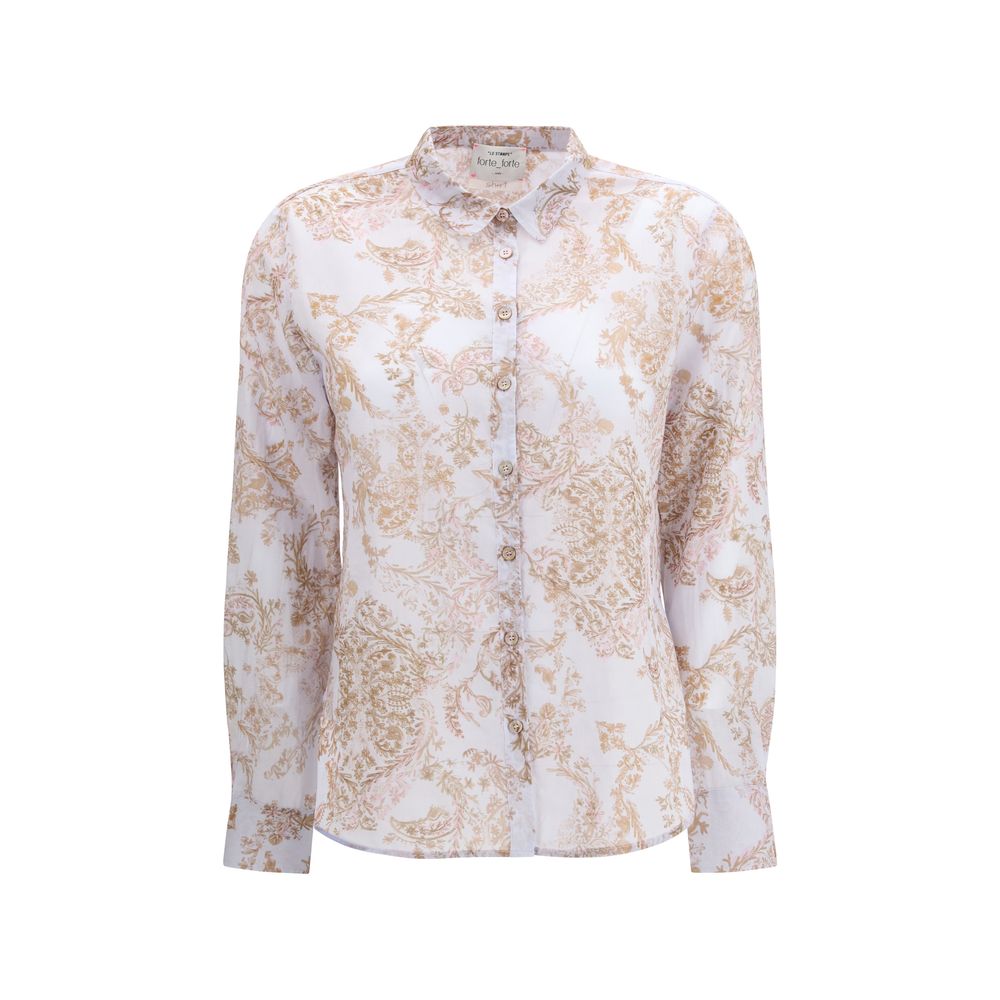 Forte_Forte Multicolor Patterned Cotton Shirt