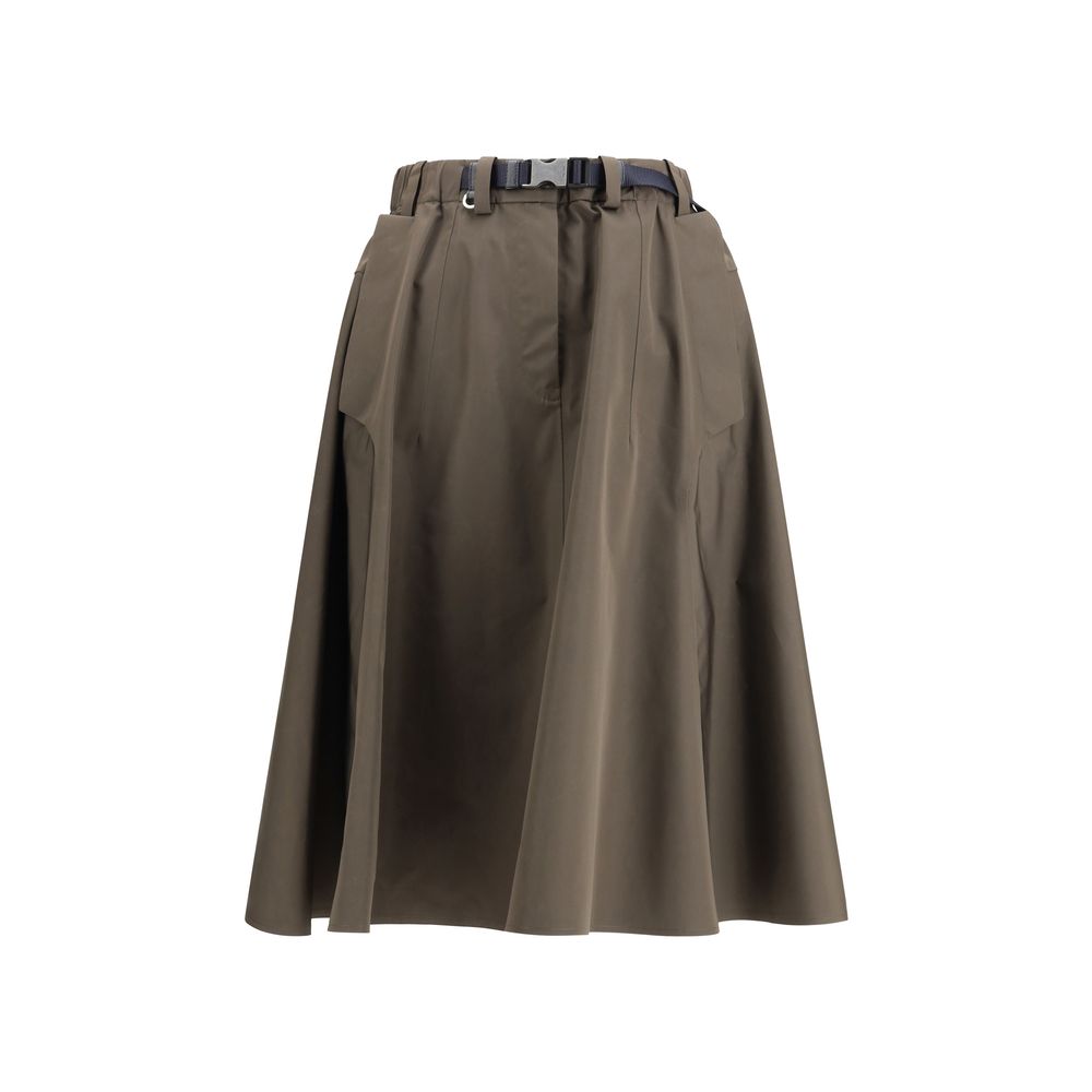 Prada Midirock aus recyceltem Polyester in Bicolor