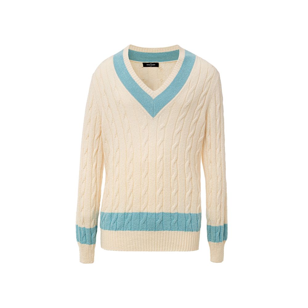 Gran Sasso Weißes Baumwoll-Sweatshirt