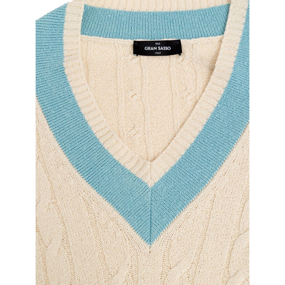 Gran Sasso Weißes Baumwoll-Sweatshirt