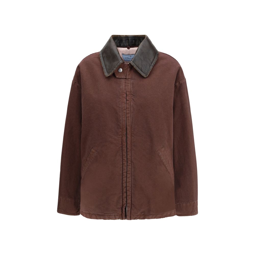 Prada Brauner Baumwollmantel
