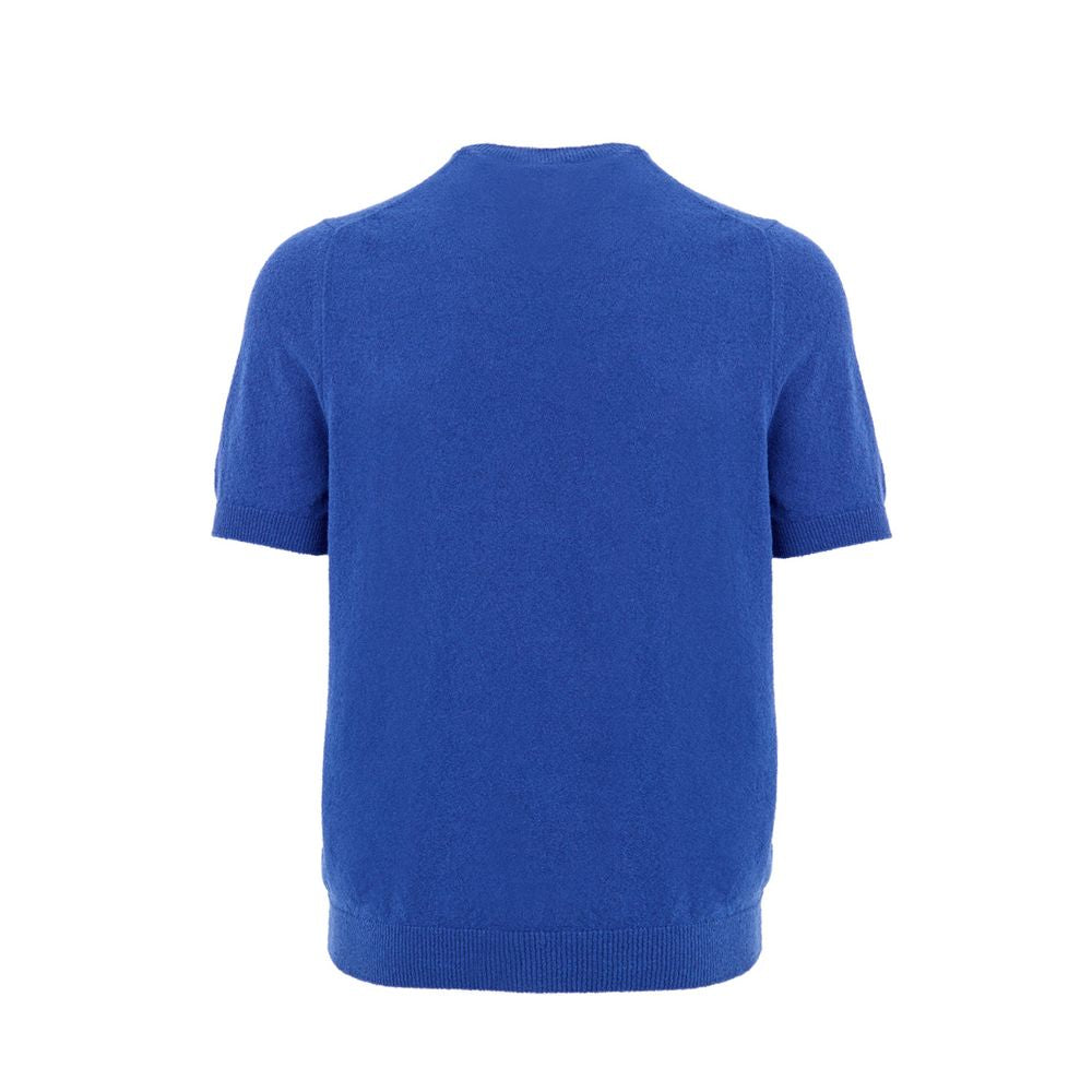 Gran Sasso Blaues Baumwoll-T-Shirt