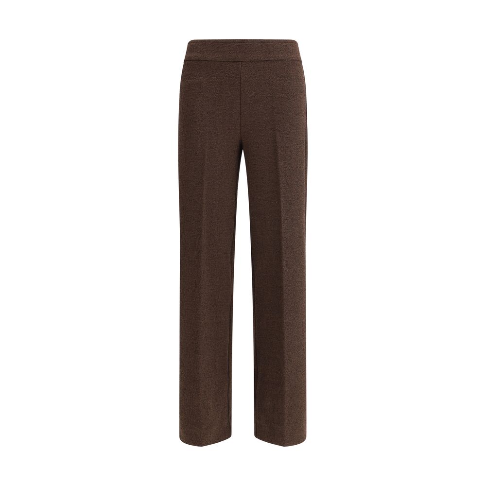 Avenue Montaigne Brown Polyester Casual Trousers