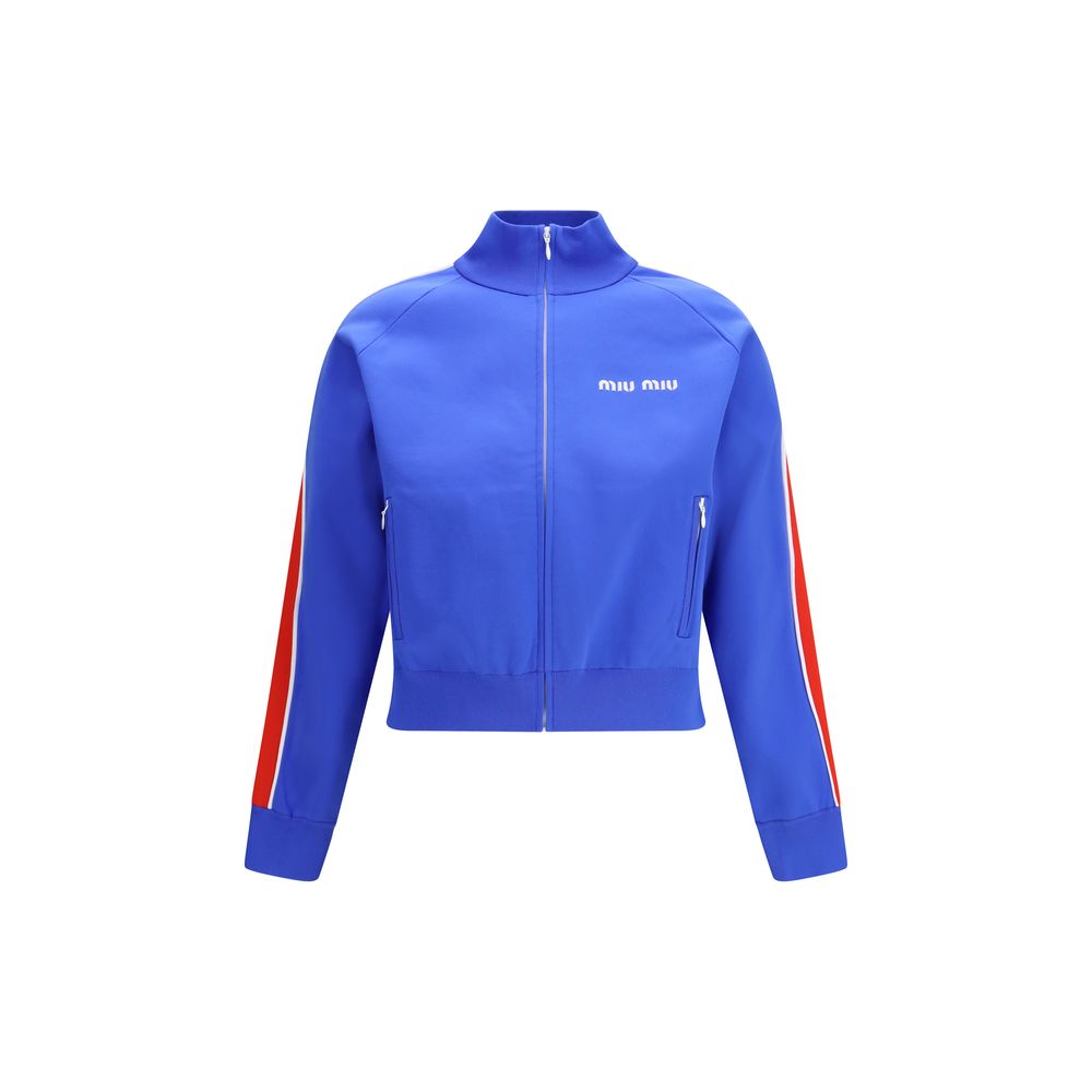 Miu Miu Blaues Polyamid-Sweatshirt