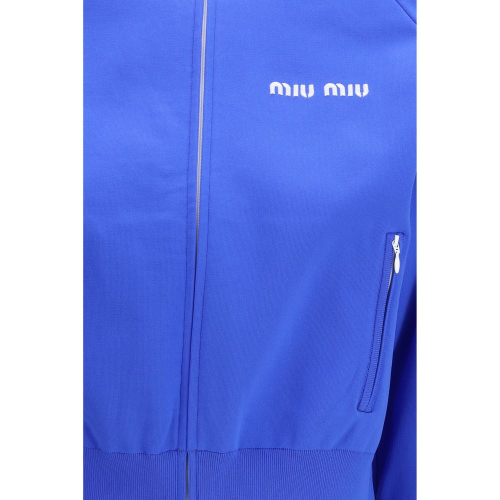 Miu Miu Blaues Polyamid-Sweatshirt