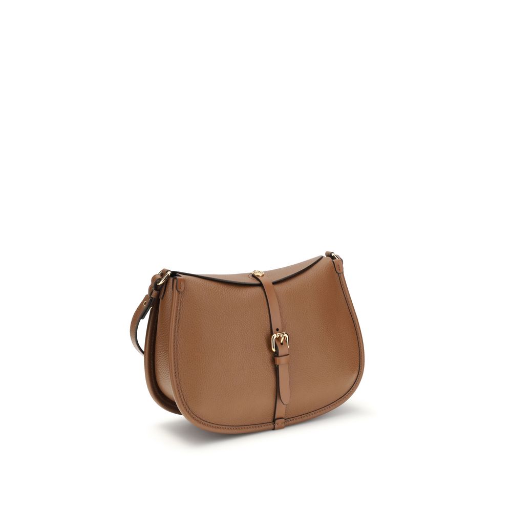 Etro Braune Kalbsleder Bos Taurus Schultertasche