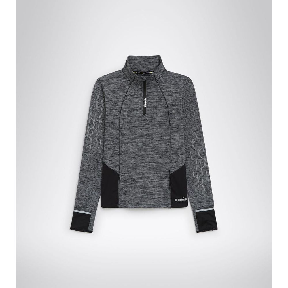 Diadora Schwarzer Polyester-Sweatshirt
