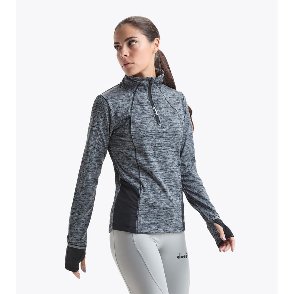 Diadora Schwarzer Polyester-Sweatshirt