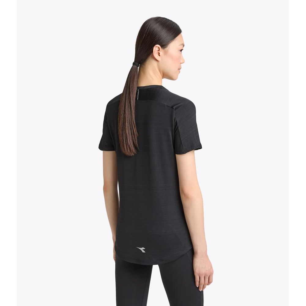 Diadora Schwarzes T-Shirt aus Polyester