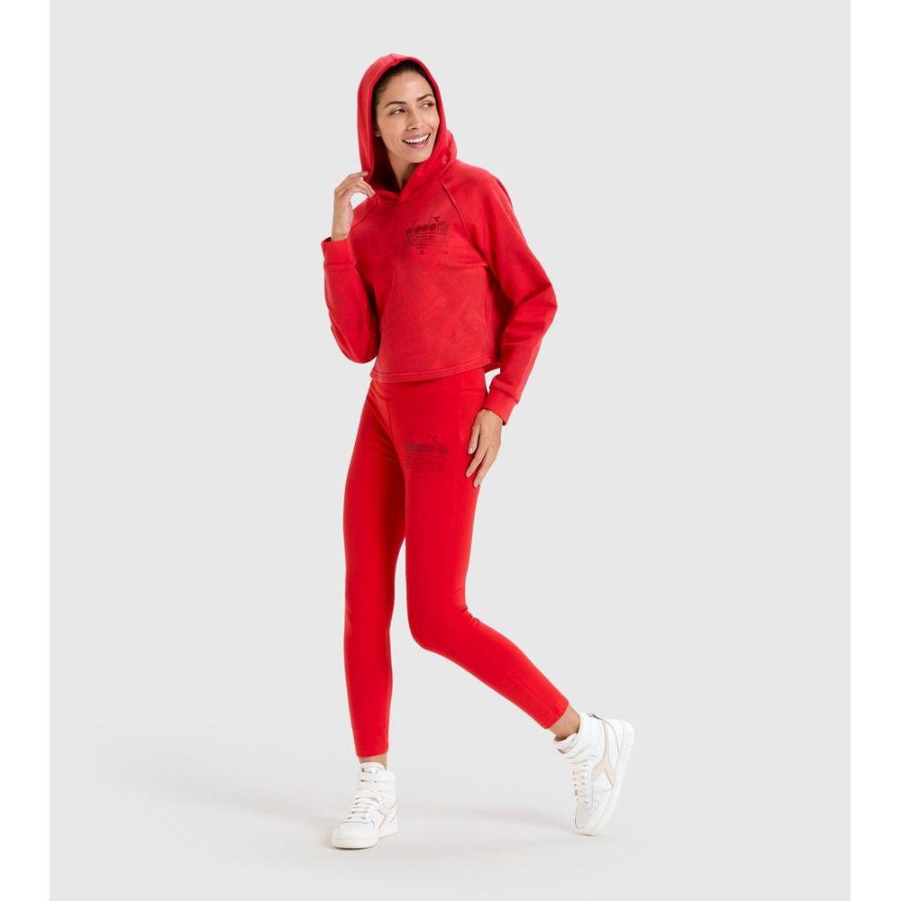 Diadora Rotes Baumwoll-Sweatshirt
