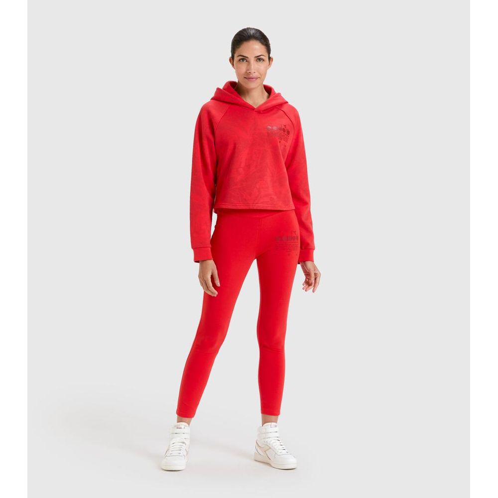 Diadora Rotes Baumwoll-Sweatshirt