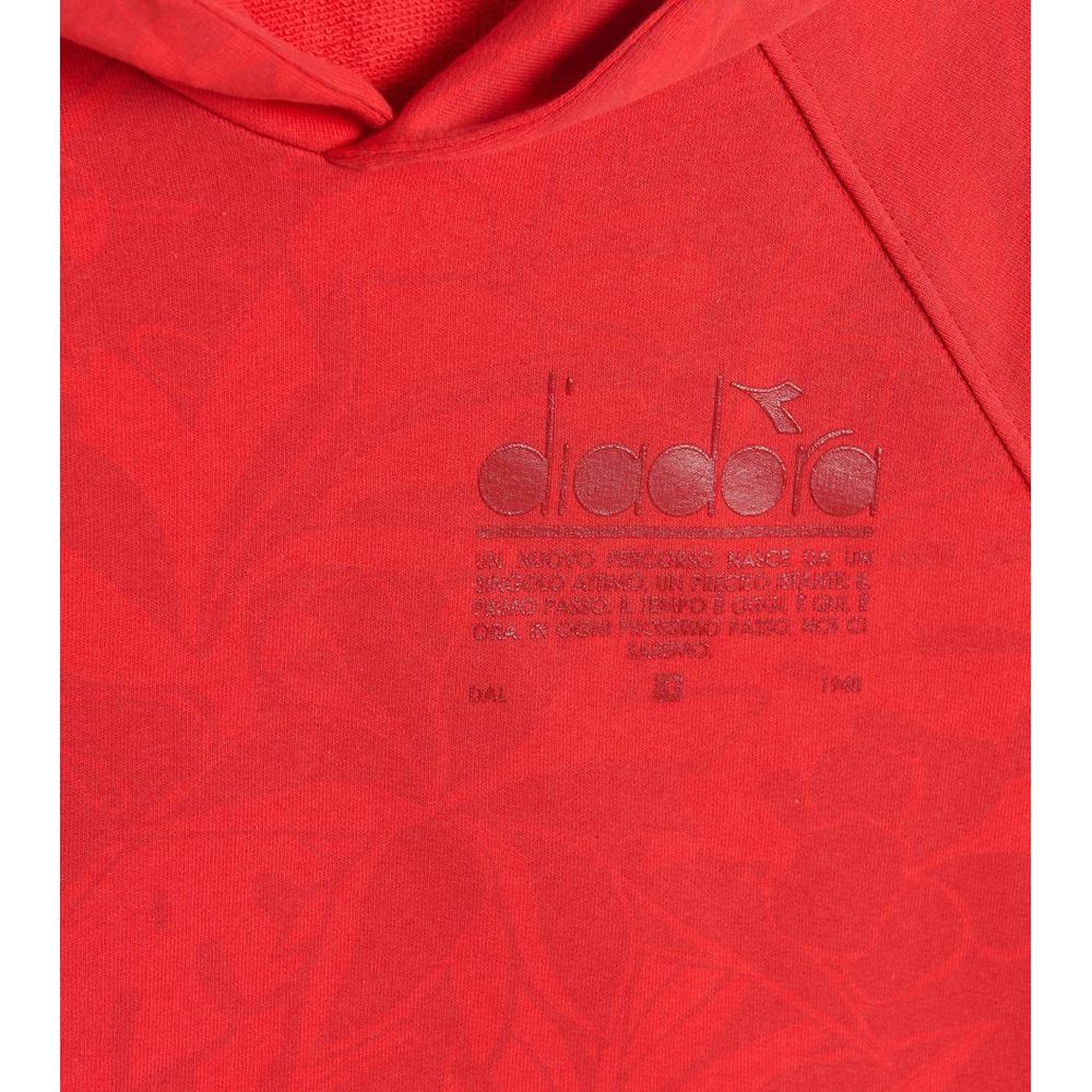 Diadora Rotes Baumwoll-Sweatshirt