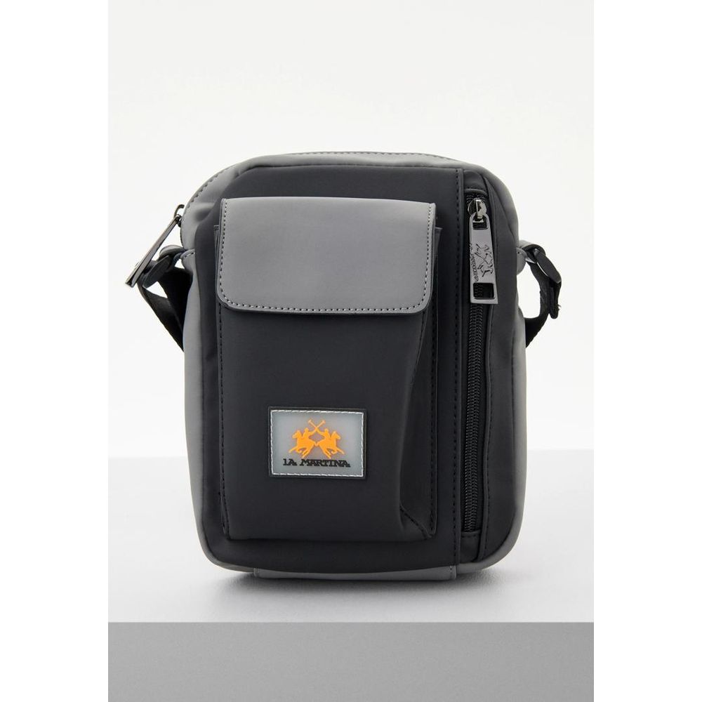 La Martina Zweifarbige Crossbody-Tasche aus Polyethylen