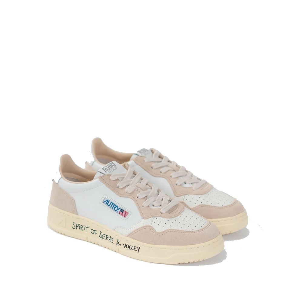 Autry Weiße Sneaker aus Ziegenleder