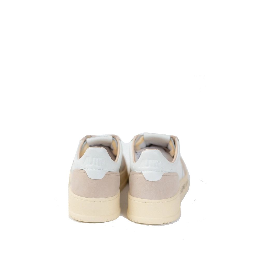 Autry Weiße Sneaker aus Ziegenleder
