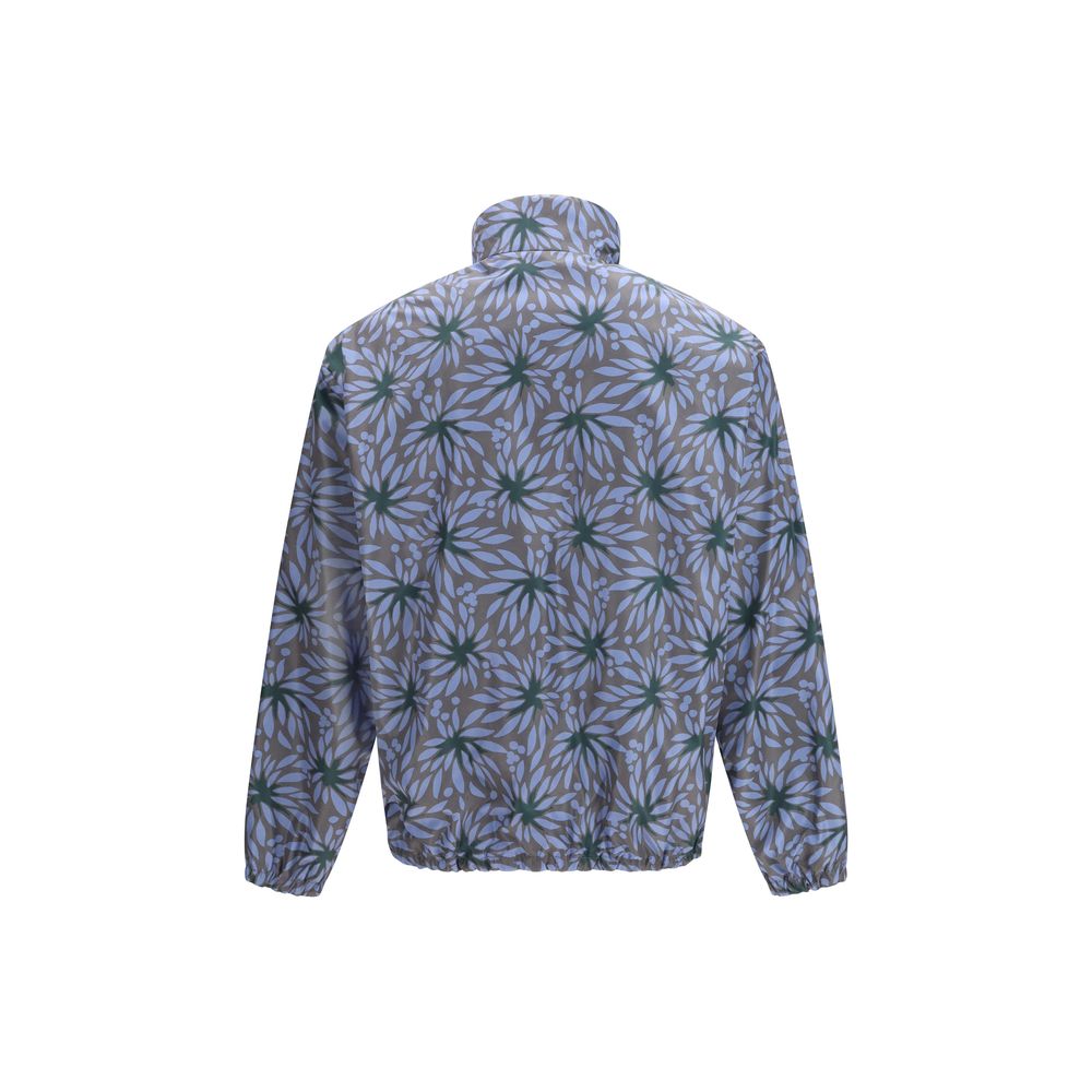 Prada Blaue Shell-Jacke aus recyceltem Polyamid