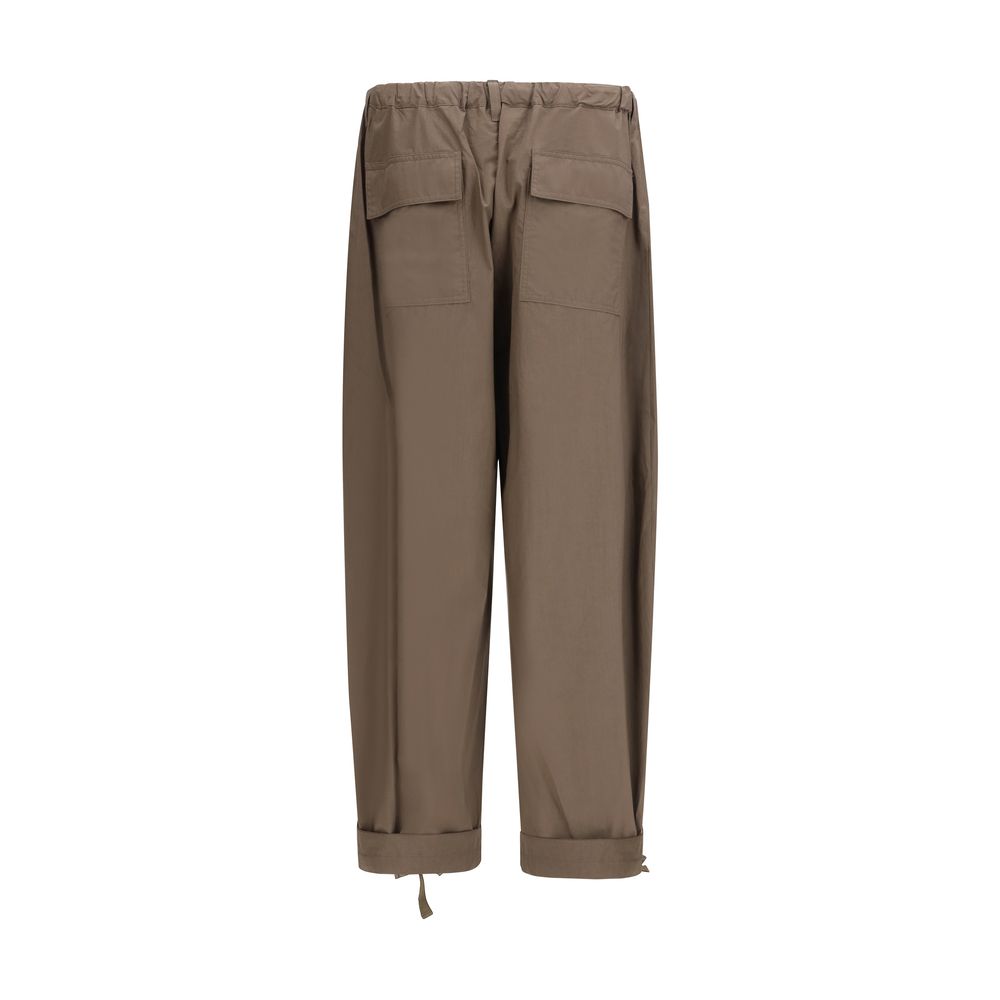 Sacai Braune Baumwollhose für die Freizeit