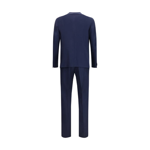 Tagliatore Blauer Zweiteiler aus Fleecewolle