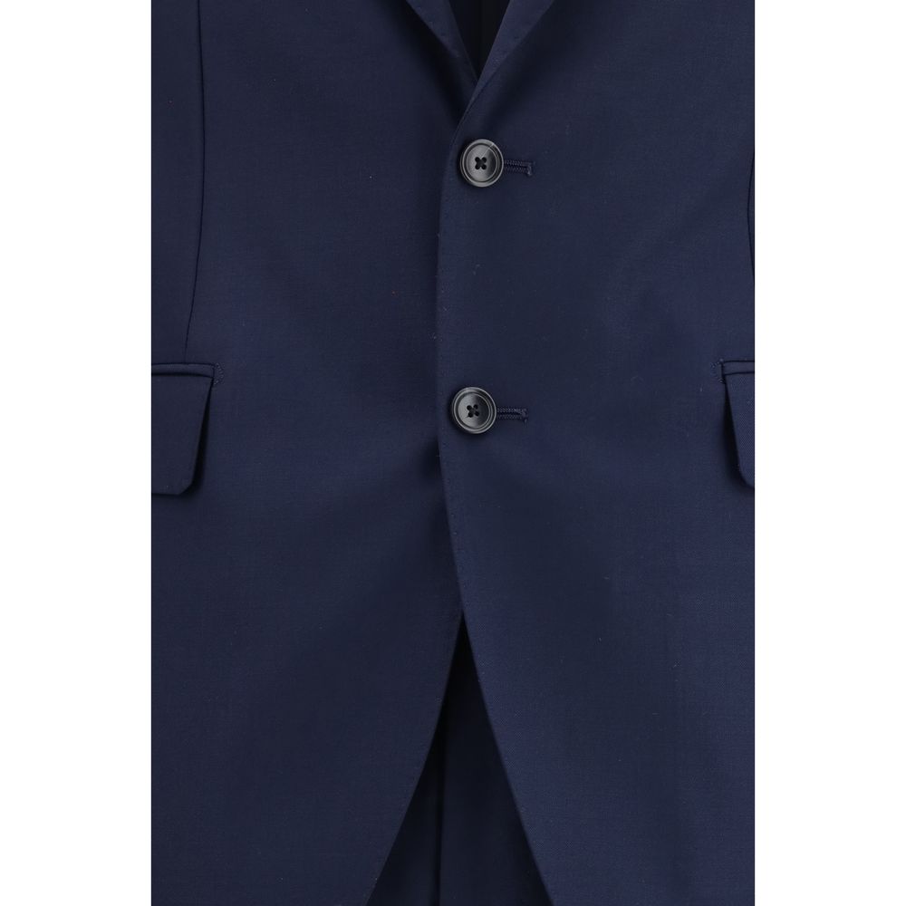 Tagliatore Blauer Zweiteiler aus Fleecewolle