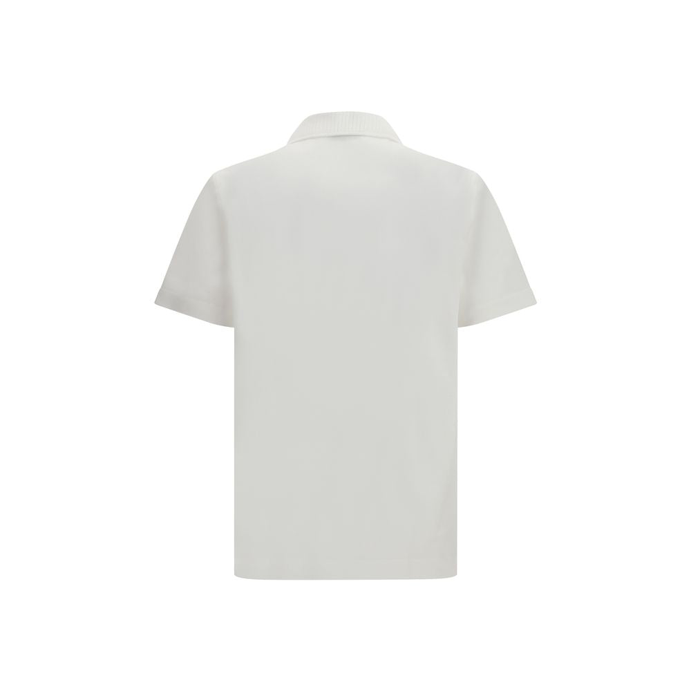 Ferragamo Weißes Poloshirt aus Baumwolle
