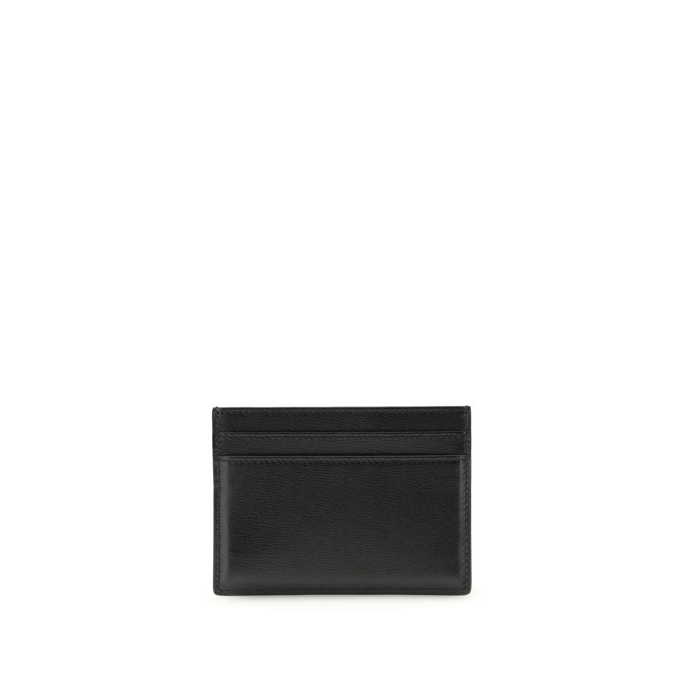 Saint Laurent Schwarzes Kalbsleder Bos Taurus Portemonnaie