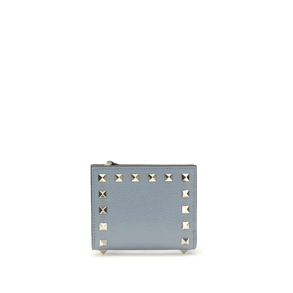 Valentino Garavani Ovis Aries Aries Lambskin Wallet in Blue