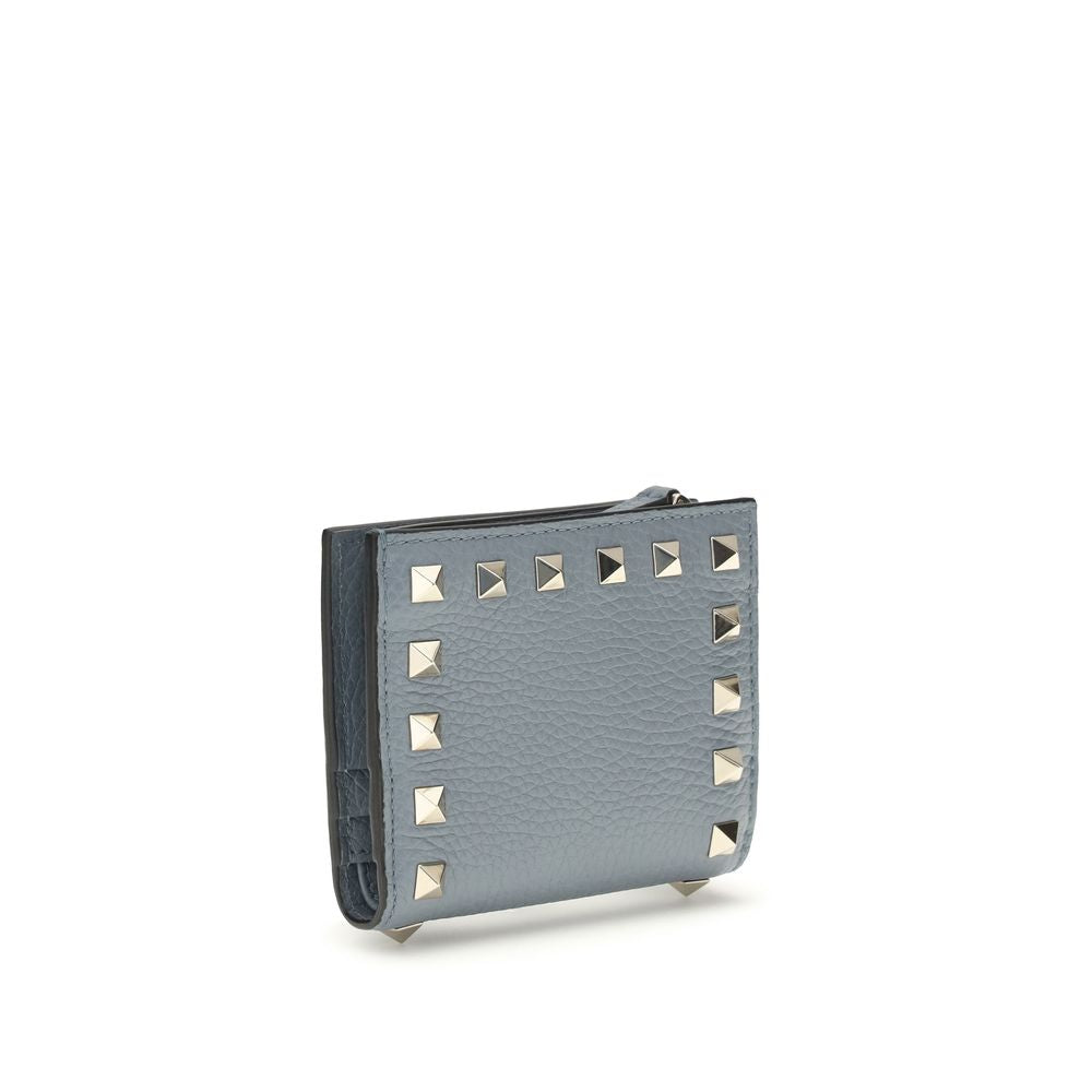 Valentino Garavani Ovis Aries Aries Lambskin Wallet in Blue