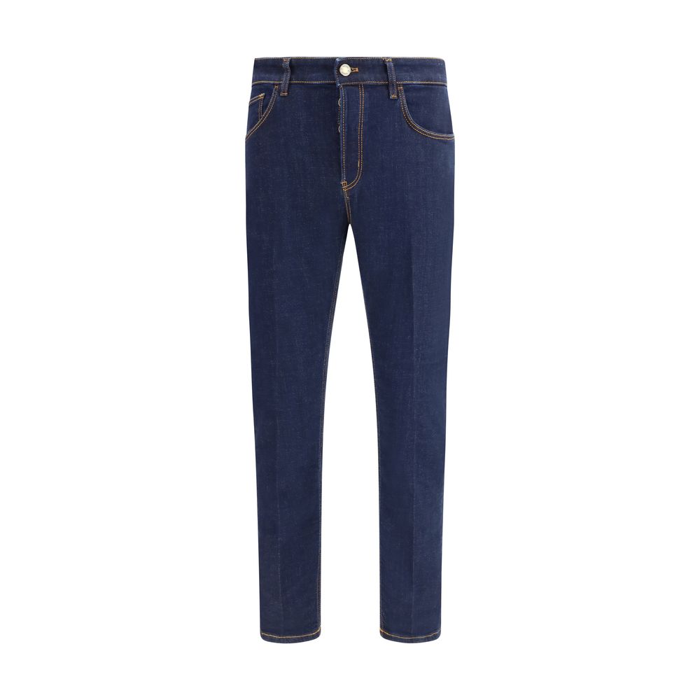 PT Torino Blue Cotton Denim Jeans