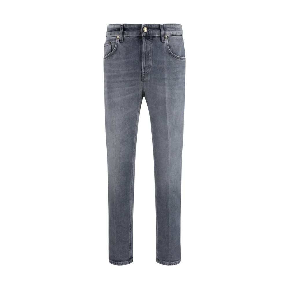 PT Torino Graue Baumwoll-Jeans Denim