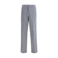 Fendi Grey Cotton Trousers for Everyday Wear
