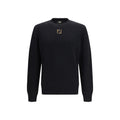 Fendi Schwarzer Sweatshirt aus Fleece-Wolle