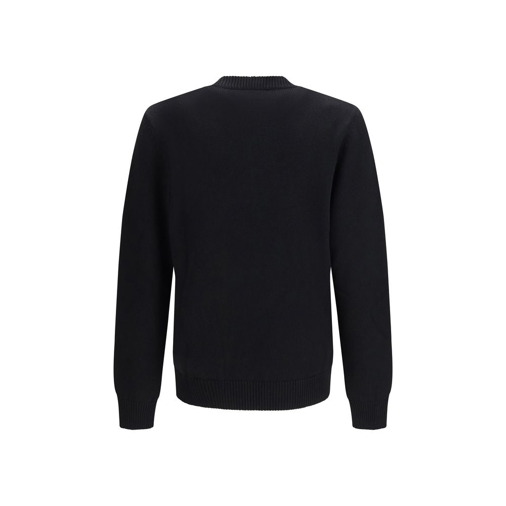 Fendi Schwarzer Sweatshirt aus Fleece-Wolle