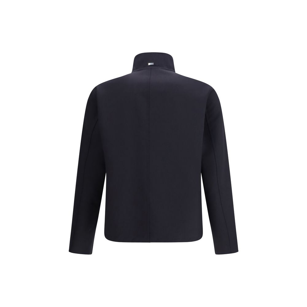 Herno Blauer Mantel aus Elastan
